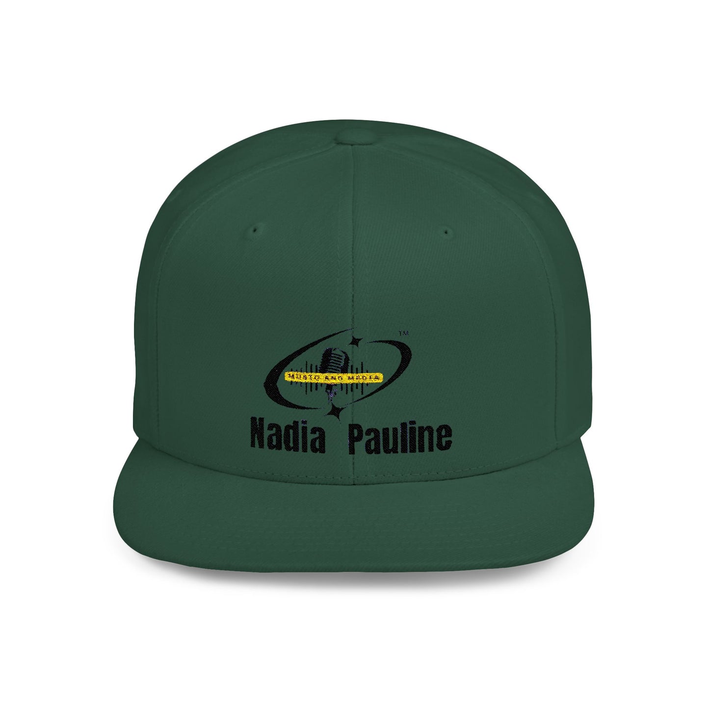 Custom Flat Bill Snapback Hat - Nadia Pauline Design