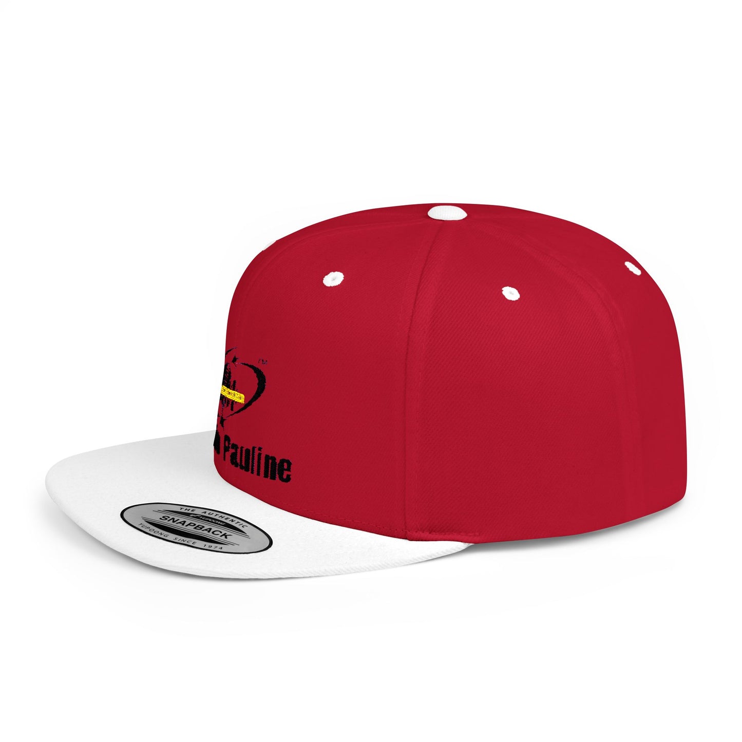 Custom Flat Bill Snapback Hat - Nadia Pauline Design