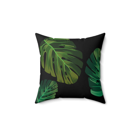 Square Pillow - Nature Big Leaf Design