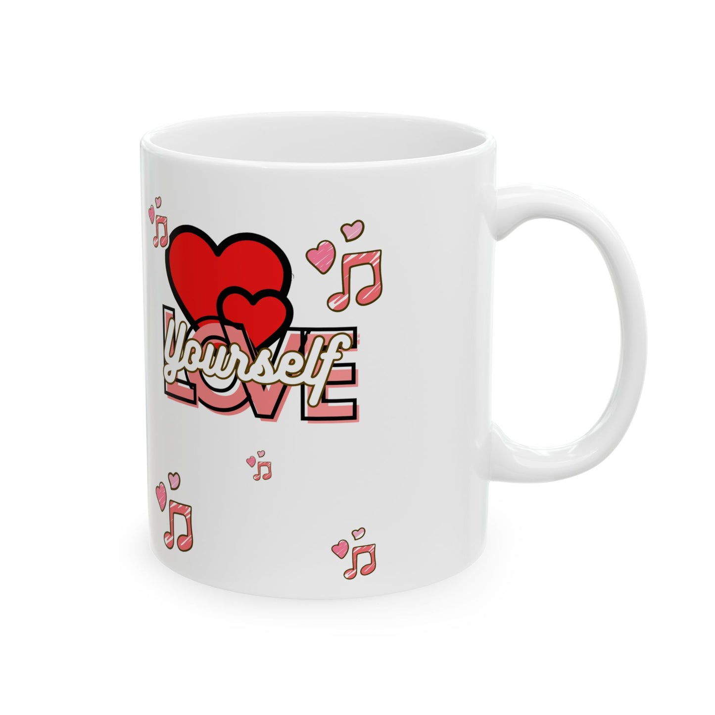 Ceramic Mug - Heart Love Yourself