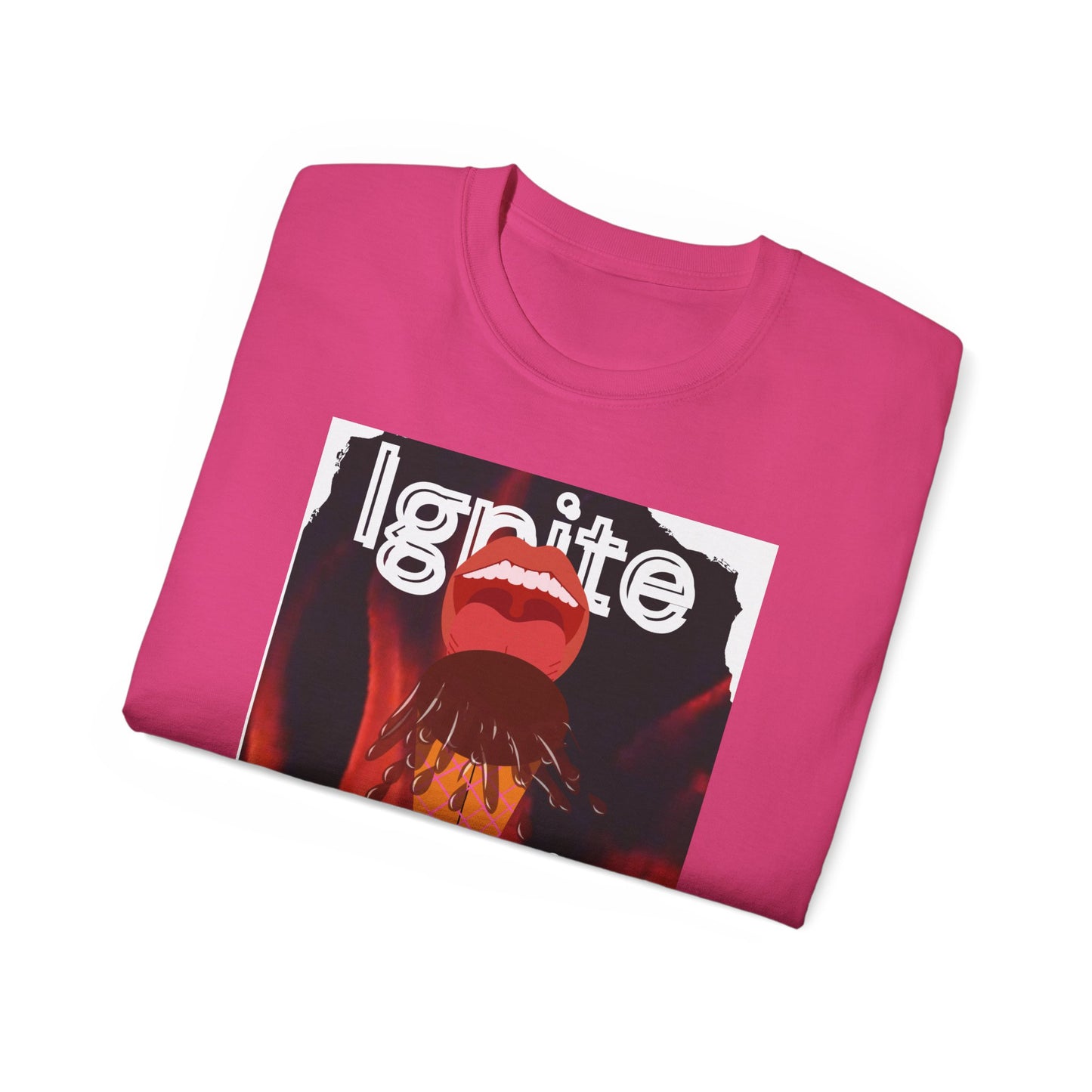 Ignite My Fire Unisex Ultra Cotton Tee - Motivational Graphic T-Shirt