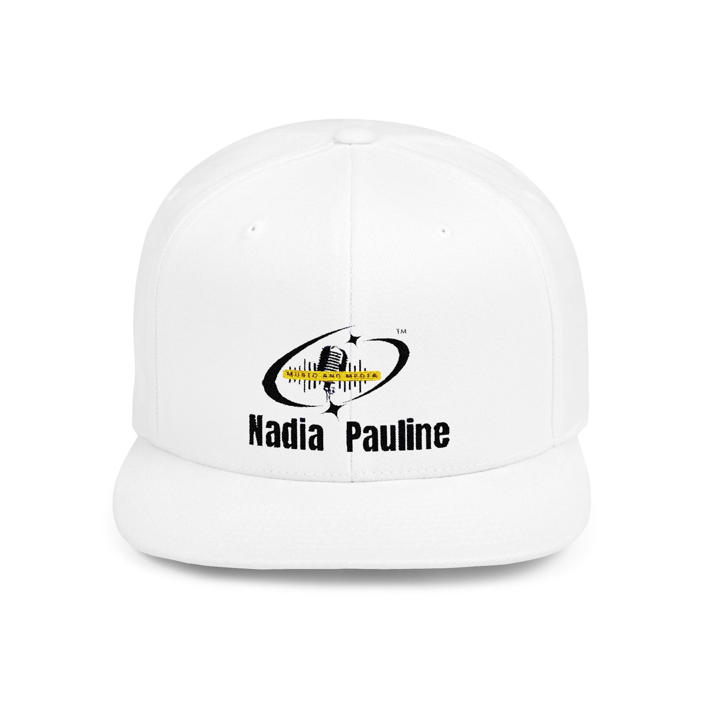 Custom Flat Bill Snapback Hat - Nadia Pauline Design