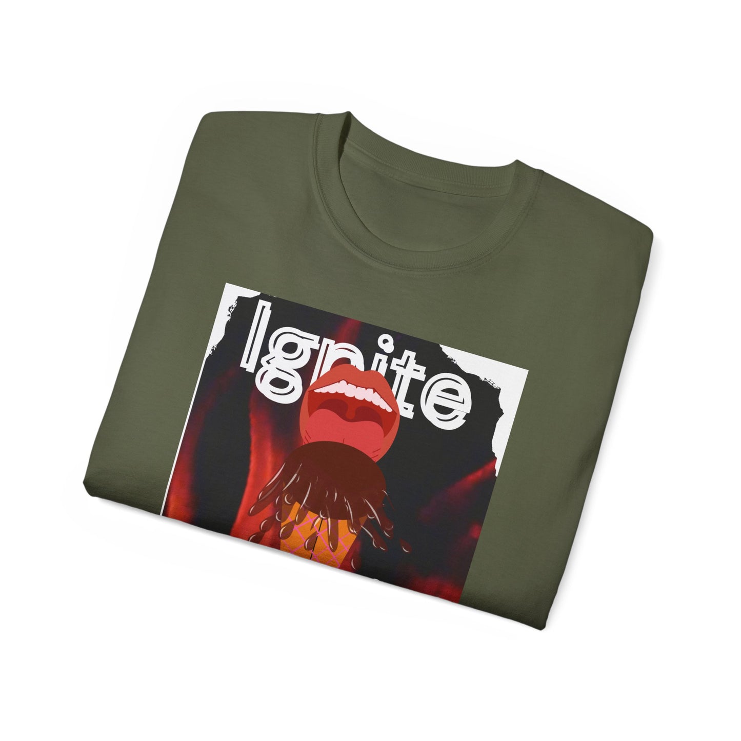 Ignite My Fire Unisex Ultra Cotton Tee - Motivational Graphic T-Shirt